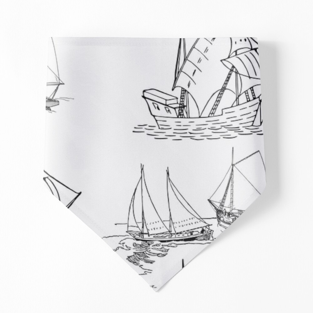Black Summer White pet bandanna